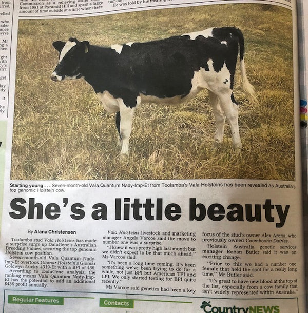 Vala Quantum Nady featured in Country News 7/1/2019